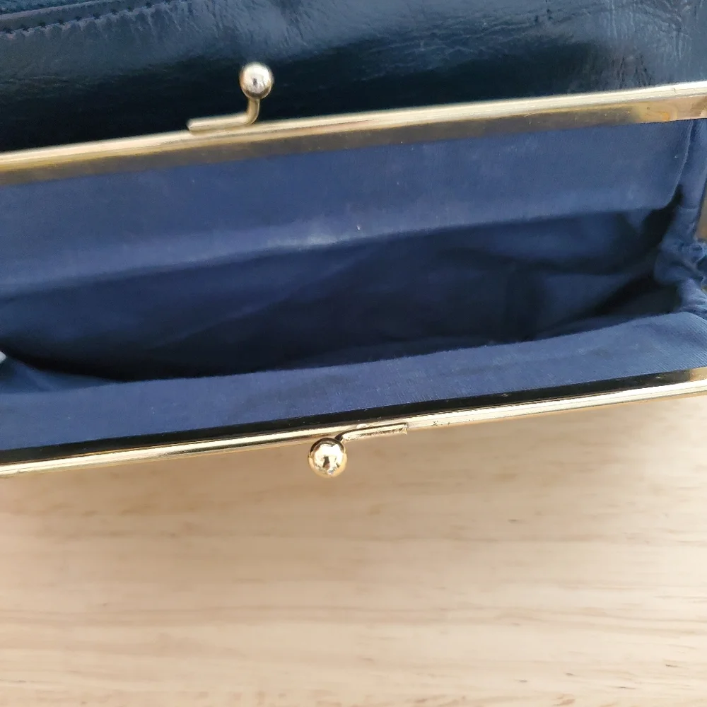 Vintage clutch blue